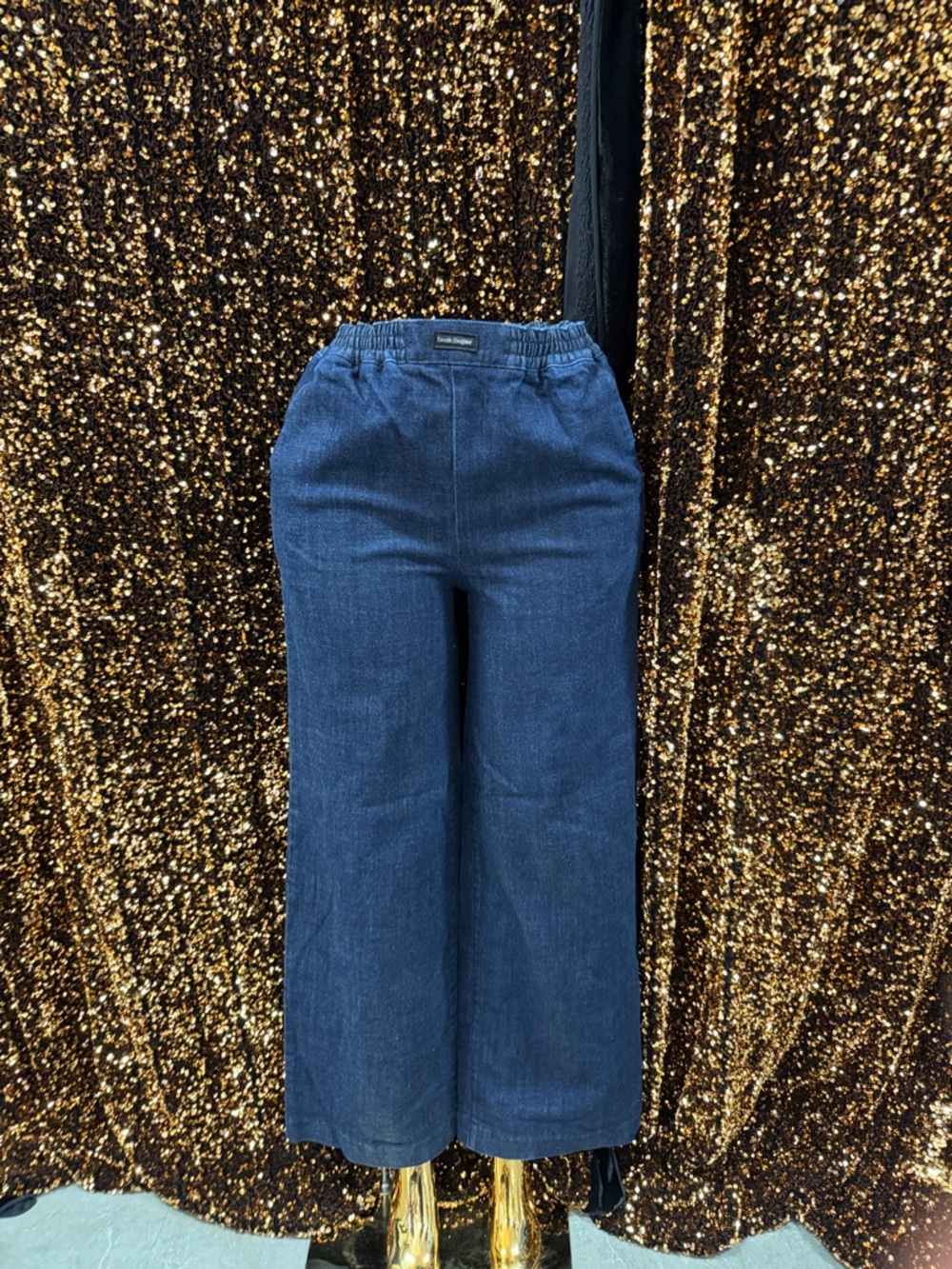 Favorite Daughter Wide-Leg Jeans in Dark Blue